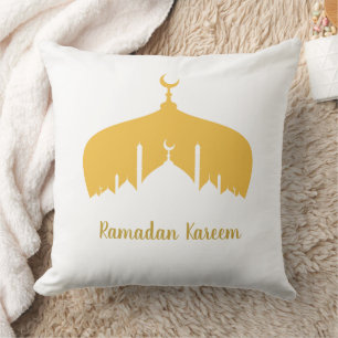 Elegant Ramadan Mosque Design Throw Pillow
