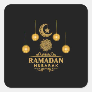 Elegant Ramadan Nights- Eid Mubarak 2026 Holiday  Square Sticker