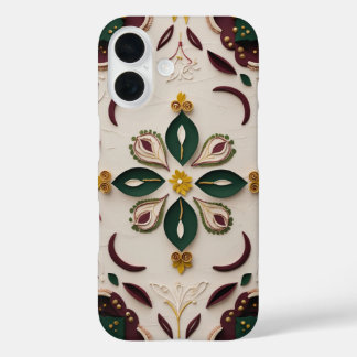 Elegant Rangoli & Kolam Floral iPhone Case