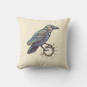 elegant raven autum cushion