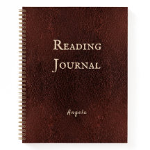 Elegant Reading Journal Personalised Notebook