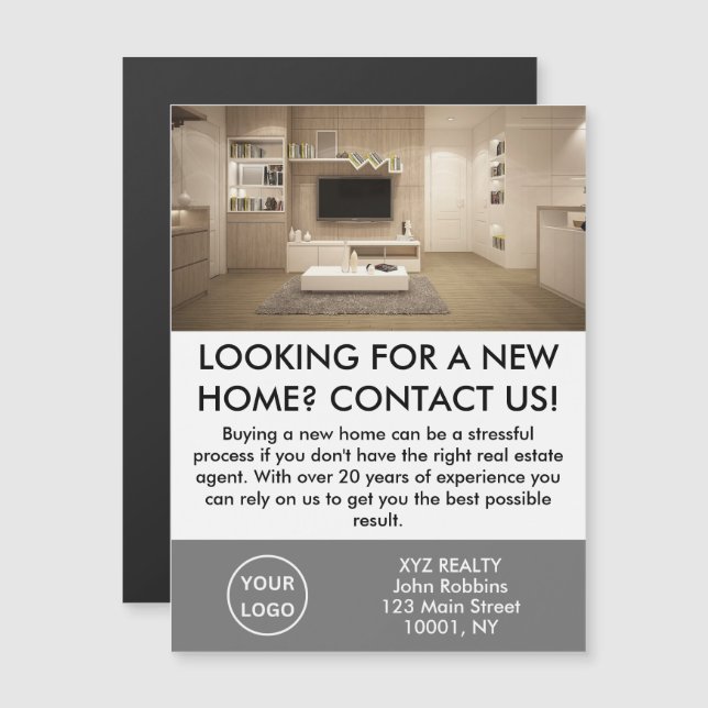 Elegant Real Estate Agent Promotional Custom  (Front/Back)