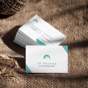 Elegant Real estate Any Colour  Business Card