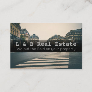Elegant Real Estate Business Card - Customisable