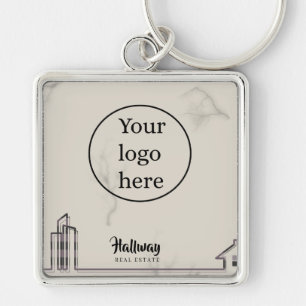 Elegant Real Estate Business Promotional Key Ring