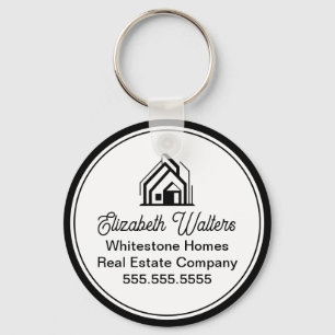 Elegant Real Estate Company Customised Realtor Key Ring