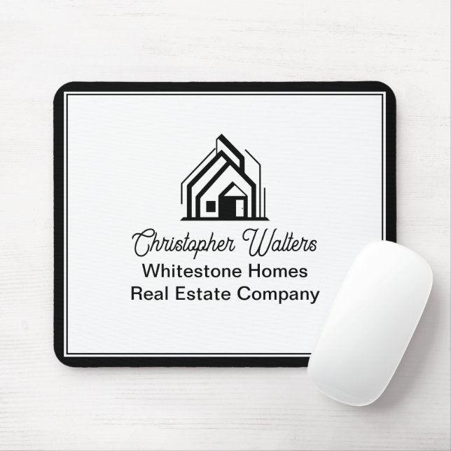 Elegant Real Estate Company Customized Realtor Mouse Mat (With Mouse)