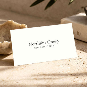 Elegant Real Estate Group Luxury Modern Branding  Business Card