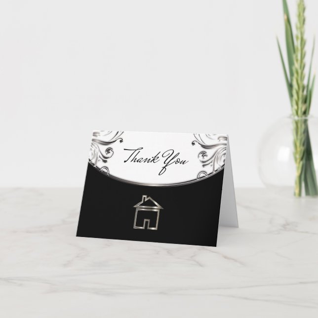 Elegant Real Estate Thank You Cards (Front)