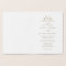 Elegant Real Gold Foil Monogram, Folded Wedding Fo