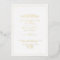 Elegant Real Gold Foil White Script Wedding