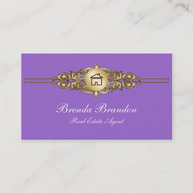 Elegant Realtor Business Cards (Front)