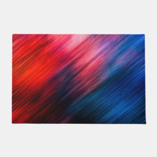 Elegant Red Abstract Doormat
