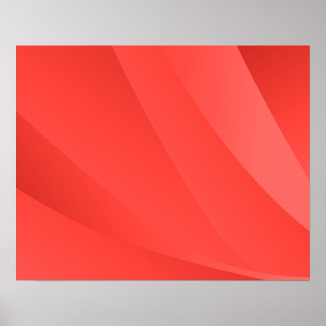 Elegant Red Abstract Geometric Background | Poster (Front)