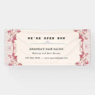 Elegant Red and Black Watercolor Business Banner