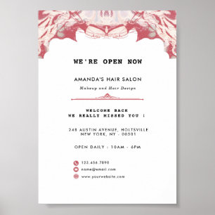 Elegant Red and Black Watercolor Poster