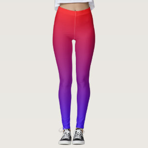 Elegant Red And Bluo, Colorful  Leggings