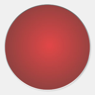 Elegant red and silver design classic round sticker