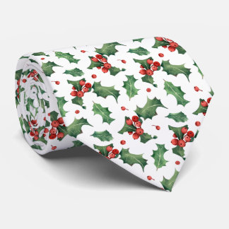 Elegant Red Berry pattern Tie