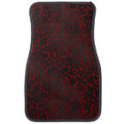 Elegant Red Black Leopard Animal Print