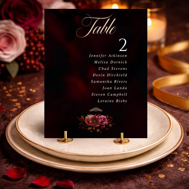 Elegant red black moody floral wedding  (Creator Uploaded)