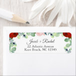 Elegant Red Blush Roses Greenery Wedding<br><div class="desc">This wedding design features pretty watercolor red flowers and blush pink roses accented by eucalyptus greenery. Click the customise button for more flexibility in modifying the text. Variations of this design, different paper types, as well as coordinating products are available in our shop, zazzle.com/store/doodlelulu. Contact us if you need this...</div>