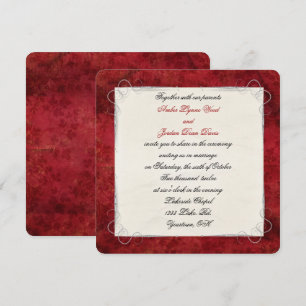 Elegant Red Border Invitation