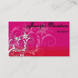 Elegant Red Business Card