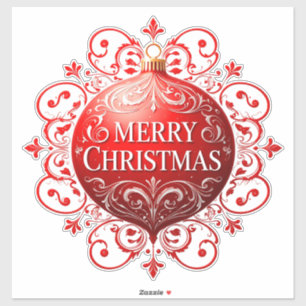 Elegant Red Christmas Ornament