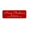 Elegant red Christmas Return Address Label