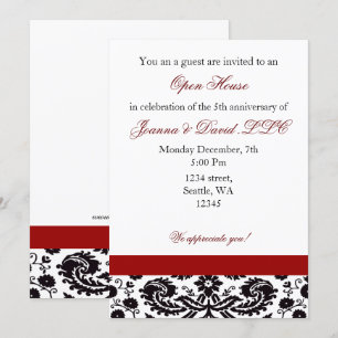 Elegant red Corporate party Invitation