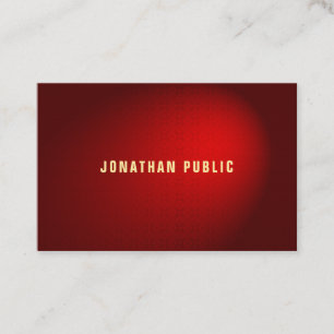 Elegant Red Damask Premium Silk Finish Template Business Card