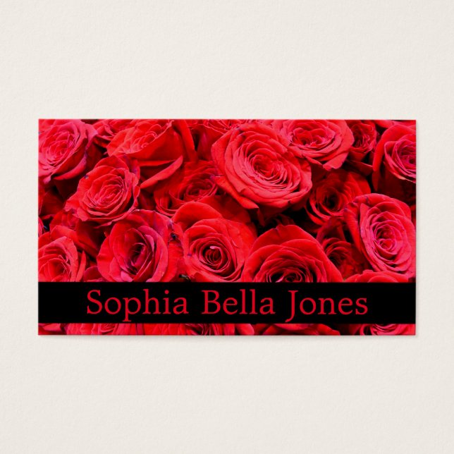 Elegant red floral flowers Red Roses rose garden (Front)