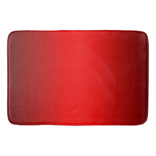 Elegant Red Gradient Bath Mat