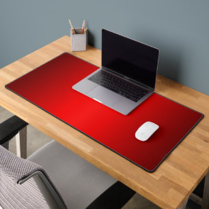 Elegant Red Gradient Desk Mat