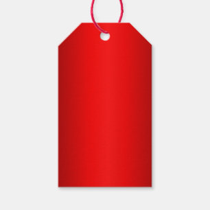 Elegant Red Gradient to Black Gift Tags