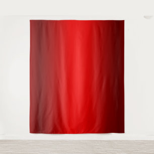 Elegant Red Gradient to Black Tapestry