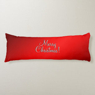 Elegant Red Gradient w Text of Choice Plain Side Body Cushion