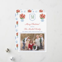 Elegant Red Green Blue Merry Christmas Picture