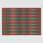 Elegant Red Green Harlequin Luxury Pattern Tissue Paper<br><div class="desc">Elegant Red Green Harlequin Luxury Pattern Wrapping Paper Tissue Paper features an elegant red and green harlequin pattern. Perfect for gift wrapping for Christmas,  birthdays,  holidays and more. Created by Evco Studio www.zazzle.com/store/evcostudio</div>