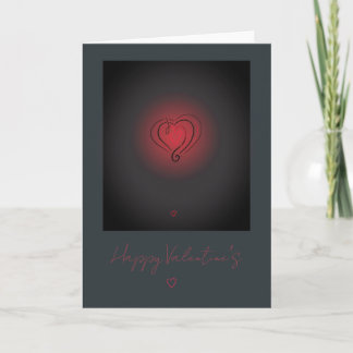 Elegant Red Heart Valentine’s Day Card