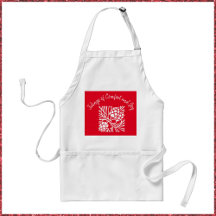 Elegant Red Holiday Season Apron