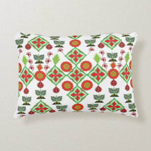 Elegant Red Mandala Geometric Bedroom & Home Texti Decorative Cushion