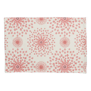 Elegant Red Mandala Geometric Bedroom & Home Texti Pillowcase