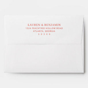 Elegant Red Minimalist Envelope