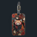 Elegant Red Panda William Morris Inspired Floral Luggage Tag<br><div class="desc">Travel in style with this Elegant Red Panda William Morris Inspired Floral Luggage Tag. This unique design effortlessly marries the charm of a red panda with the intricate elegance of William Morris-inspired floral patterns, creating a harmonious and visually captivating contrast. It's not just a luggage tag; it's a statement of...</div>