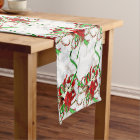 Elegant  Red Poinsettia Candy Canes and Snowflakes