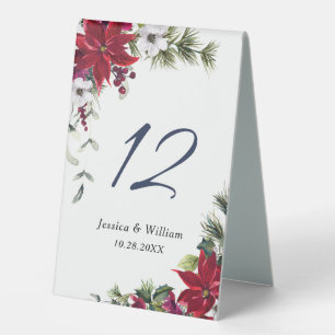 Elegant Red Poinsettia Wedding