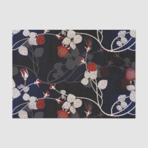 Elegant Red Rose Flower Tissue Paper