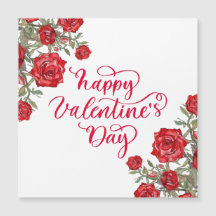Elegant red rose Happy Valentine's Day